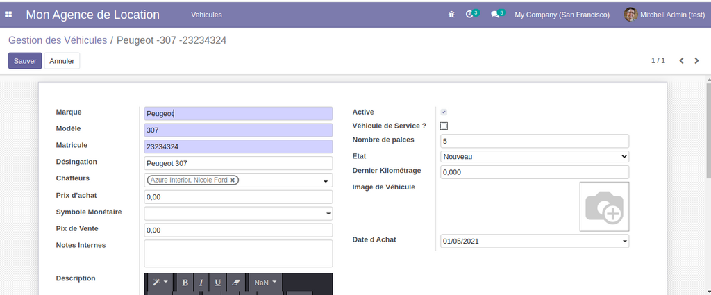 Champs non relationnels Odoo