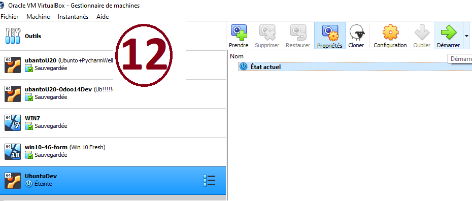 image Ubuntu éteinte