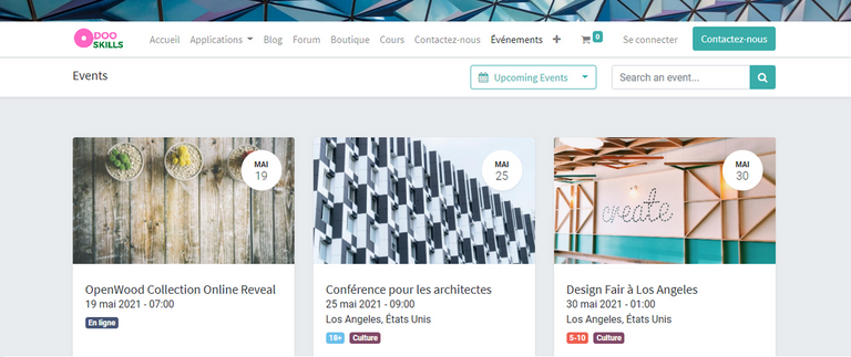 Gestion des évènements Avec Odoo 